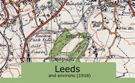 Leeds And Environs Ordnance Survey Map 1920 I Love Maps