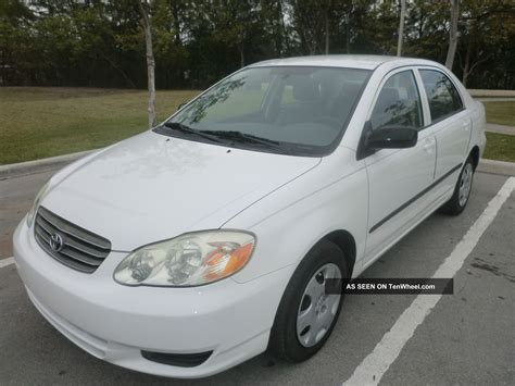 2004 Toyota Corolla Ce Sedan 4 Door 1 8l