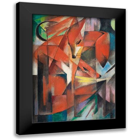 Marc Franz 19x24 Black Modern Framed Museum Art Print Titled The Fox