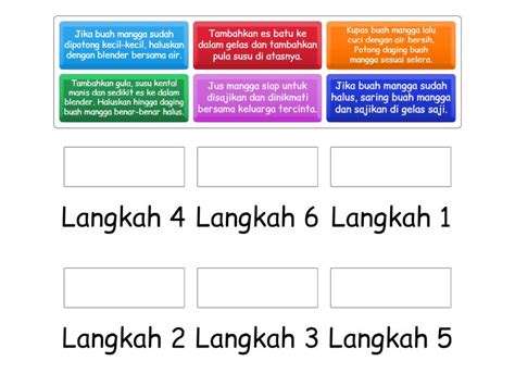 Menganalisis Struktur Teks Prosedur Match Up