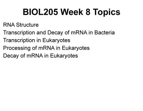 Biol Week Notes Biol Week Topics Rna Structure