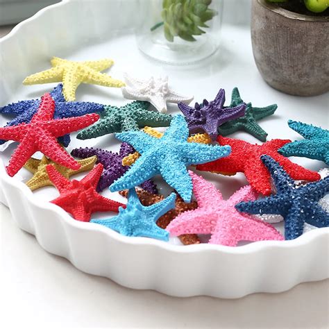 Buy New 5pcs Artificial Mediterranean Resin Starfish