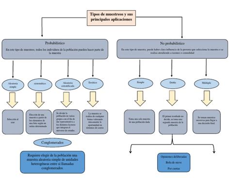 Cuadro Sinóptico Tipos De Muestreo Y Sus Partesos Muestreo Estadísticas Método Científico