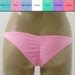 Scrunch Butt Brazilian Bikini Bottom In White Pink Lavender