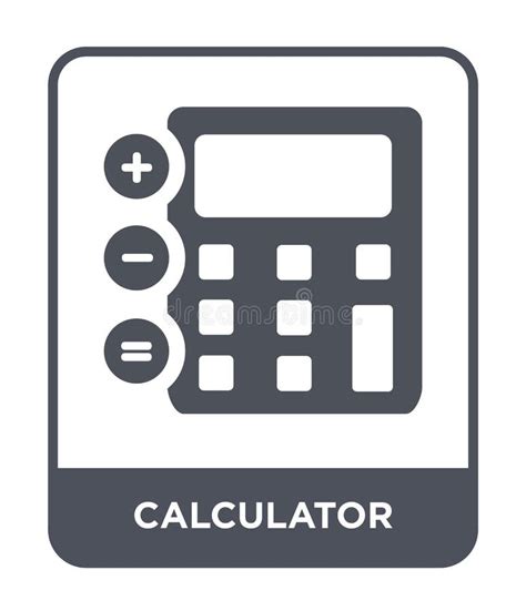 Calculator Icon In Trendy Design Style Calculator Icon Isolated On