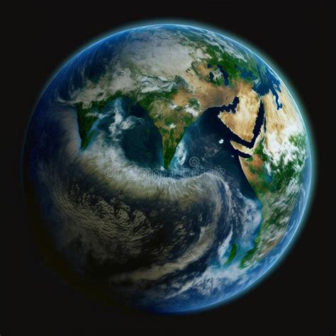 Earth and Moon Earth in Space Stock Photo - Image of moon, global ...