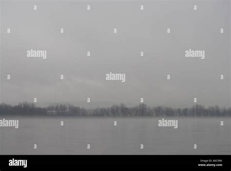 Stock Image Of A Foggy Misty Morning Over The St John River New