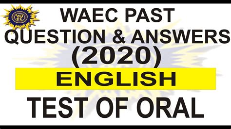 Waec 2020 English Test Of Oral Past Question 20 Consonant Sound Youtube