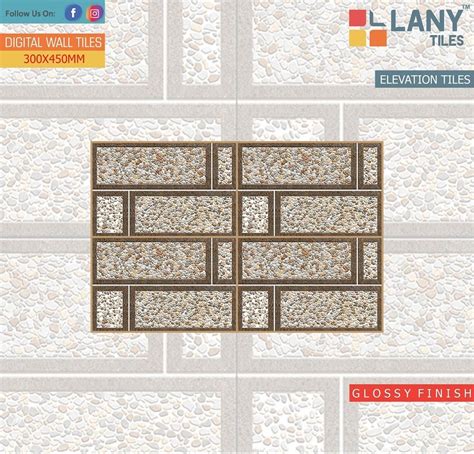 Ceramic Multicolor Digital Elevation Wall Tiles Thickness Mm