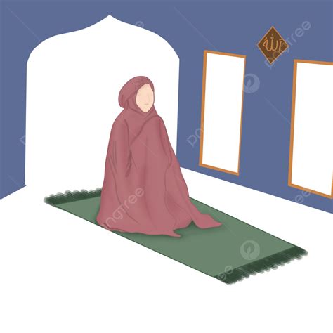 Muslim Woman Praying Hd Transparent Muslim Woman Praying Illustration