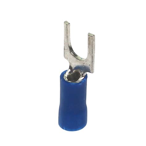 Terminal Pr Isolado Forquilha Mm Azul Crimper Fr C Eletrope As