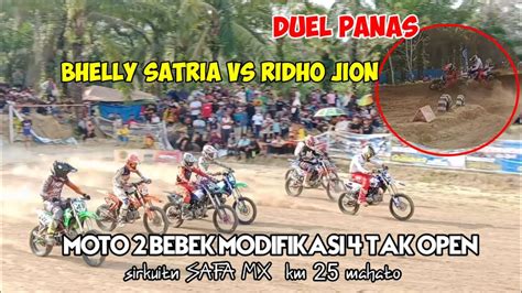 FULL RACE DUEL ANTRA BHELLY SATRIA VS RIDHO JION MOTO 2 BEBEK