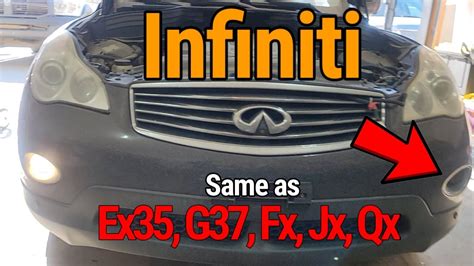 Fog Light Out Easy Step Replace Both Side Infiniti G