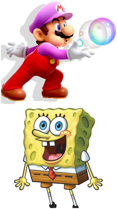 Mario and Spongebob by EBOTIZER on DeviantArt