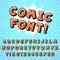 Retro Comic Book Font Super Hero Comics Letters Vintage Cartoon