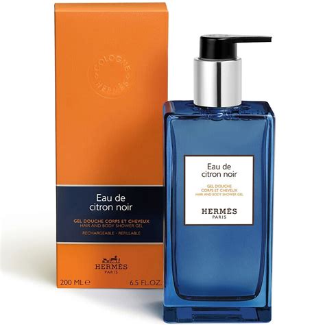 HERMES Парфюмированный гель-шампунь для тела и волос Eau De Citron Noir ...