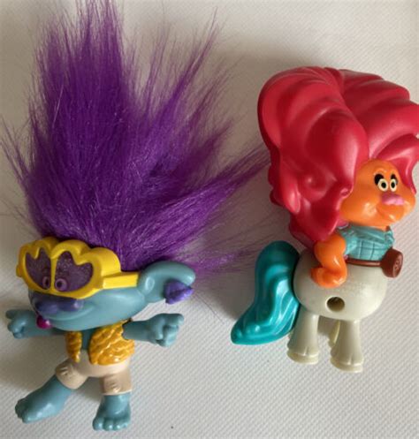 Mcdonald S Dreamworks Trolls World Tour Happy Meal Toys Complete Set Of