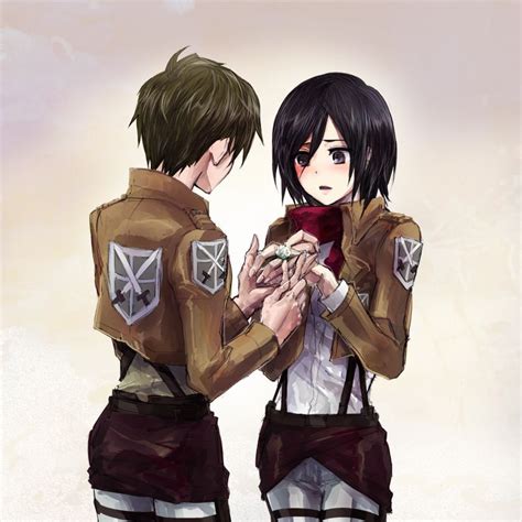 Eren Jaeger X Mikasa Ackerman Kyojin Mikasa Snk