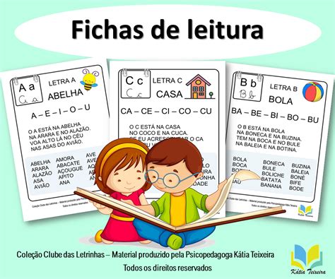 Caderno De Leitura Alfabetização Para Imprimir FDPLEARN