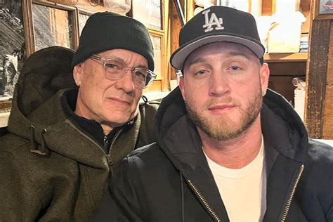 Tom Hanks and Son Chet Bundle Up in Rare Photo Post Together