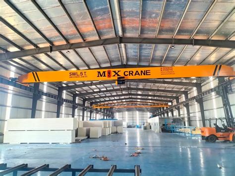 Sg Eot Single Girder Overhead Travelling Cranes For Indoor Load