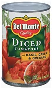 Amazon Del Monte Diced Tomatoes With Basil Garlic Oregano