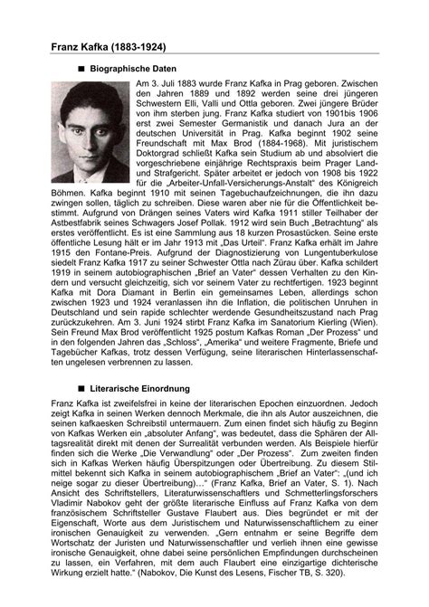 Franz Kafka 1883 1924