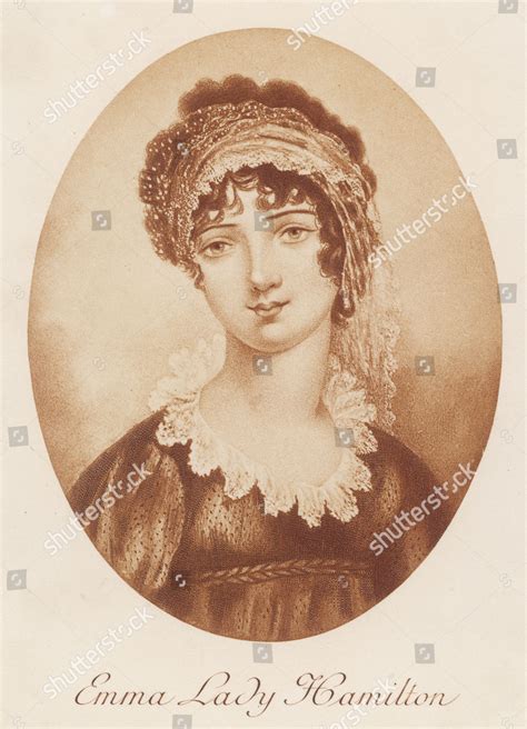 Emma Lady Hamilton Mistress Horatio Nelson Editorial Stock Photo