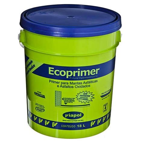 Tinta Asf Ltica Impermeabilizante Ecoprimer Preto L Viapol Leroy Merlin