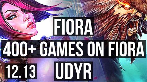 Fiora Vs Udyr Top M Mastery Solo Kills Games