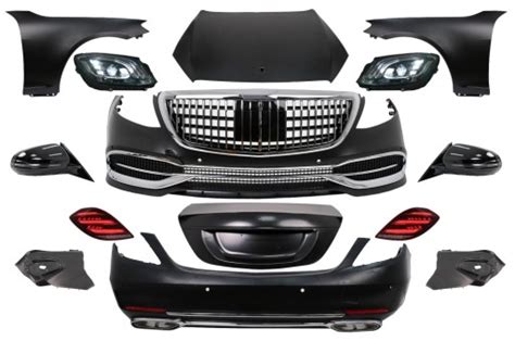 Body Kit Zderzak Lampy Grill Maska Konwersja Mercedes W Na W