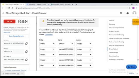 Cloud Storage Qwik Start Cloud Console Tech Ed Youtube