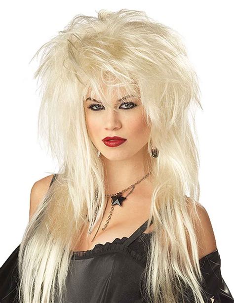 Glam Rocker Wig Blonde Kelly Bundy Big Blonde Halloween Costumes Halloween Costume Wigs