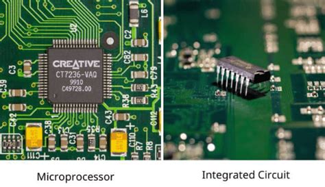 How is a Microprocessor different from Integrated Circuit?