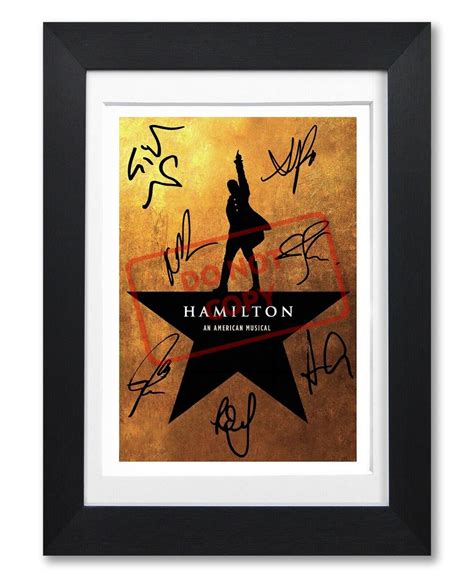 Hamilton An American Musical Movie Cast Signed Poster Print Etsy Uk