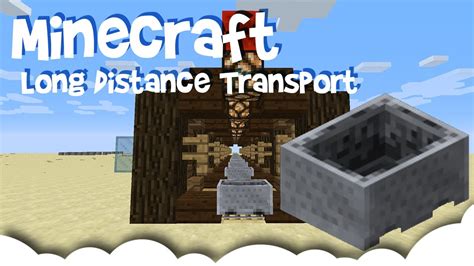 Minecraft Invention Long Distance Transport Youtube