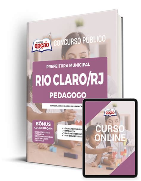 Apostila Prefeitura De Rio Claro RJ 2023 Pedagogo Concursos 2023