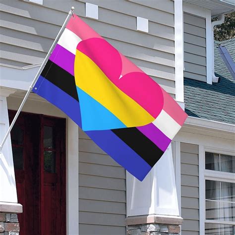 3x5 Pansexual Symbol Pride Flag Lgbt Gay Lesbian