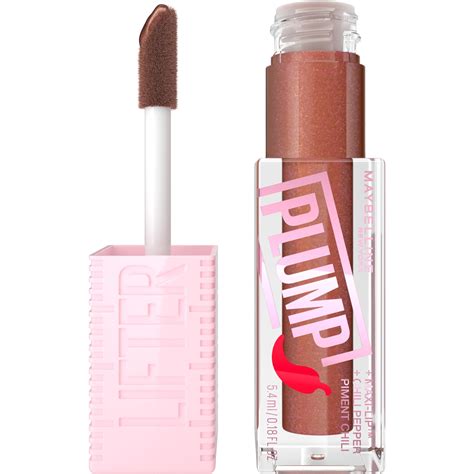 Maybelline Lifter Gloss Lifter Plump Plumping Lip Gloss With Chili Pepper And 5 Maxi Lip