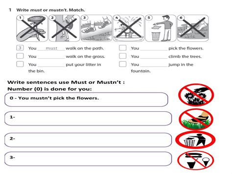 Must Or Mustn T Modal Verbs Class Rules Ppt