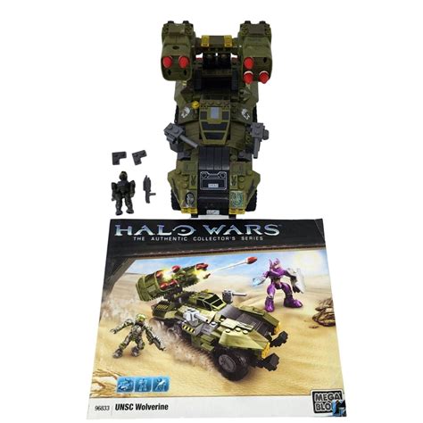Mega Bloks Halo 96833 Unsc Wolverine Missing 9 Pieces Purple Figure