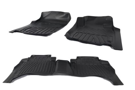 Powerful 3d Rubber Moulded Car Floor Mats For Mitsubishi Triton Mq 2015 2018 Mr 2019 2023