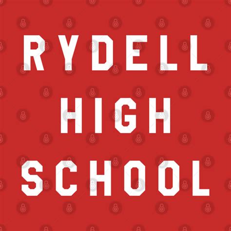 Rydell High School Tribute Rydell High School T Shirt Teepublic