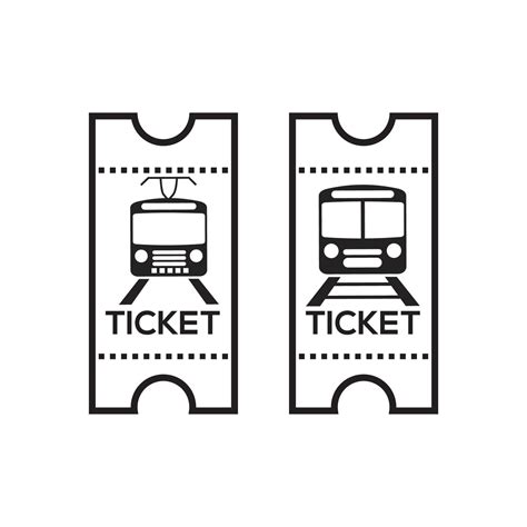 Train ticket icon, vector exclusive design 6459654 Vector Art at Vecteezy