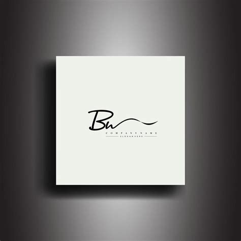 BN Signature style monogram.Calligraphic lettering icon and handwriting vector art. 12635693 ...