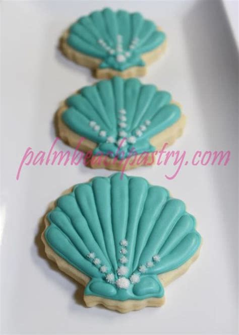 Seashell Small Sea Shell Sugar Cookie 1 Dozen 12