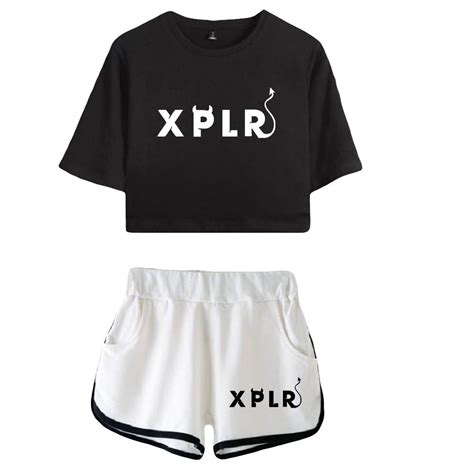 CNSTORE Sam and Colby XPLR The Trilogy logo Merch Tops Two Piece Set ...