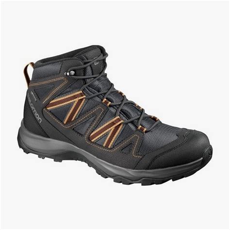 Bota Salomon Leighton Mid Gtx Masc Cinza Ecotrek Loja De Montanha