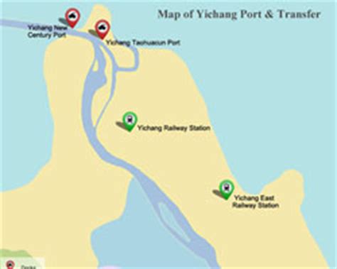 Yichang Maps, Three Gorges Dam Map