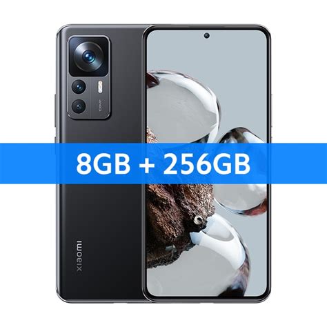 Xiaomi Mi 12T 5G (256GB+8GB, Black, Global Version) - Tech Cart